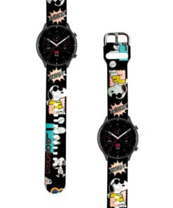 Correa Para Amazfit GTR 3 Snoopy Cool Negro
