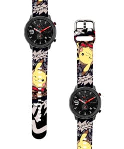 Correa Para Amazfit GTR 42MM Pikachu Boom Negro