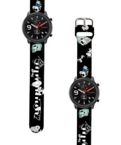 Correa Para Amazfit GTR 42MM Snoopy Negro