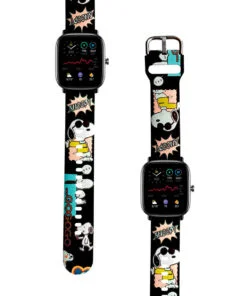 Correa Para Amazfit GTS 2 Mini Snoopy Cool Negro