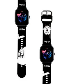 Correa Para Amazfit GTS 3 Mickey Mouse Negro