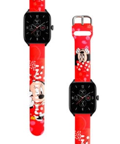 Correa Para Amazfit GTS 4 Minnie Mouse Red