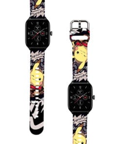 Correa Para Amazfit GTS 4 Pikachu Boom Negro