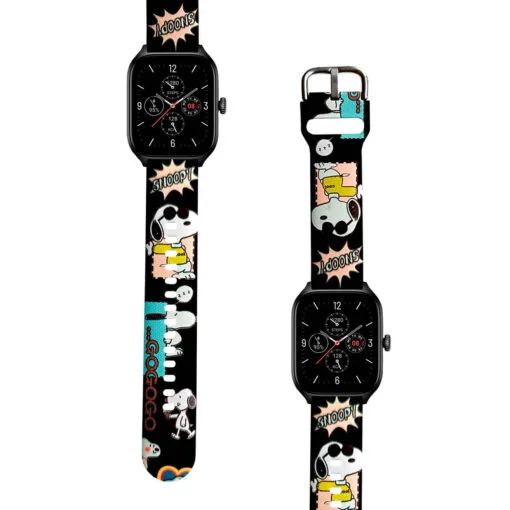 Correa Para Amazfit GTS 4 Snoopy Cool Negro - Ardav Perú