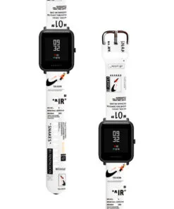 Correa Para Amazfit Bip Lite Nike Air Blanco