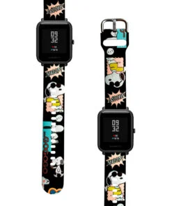 Correa Para Amazfit Bip Lite Snoopy Cool Negro