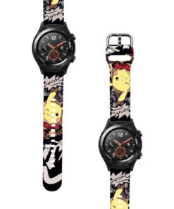Correa Para Huawei Watch 2 Pikachu Boom Negro