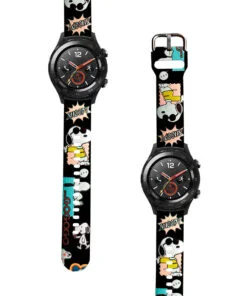 Correa Para Huawei Watch 2 Snoopy Cool Negro