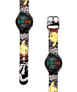 Correa Para Huawei GT2 E Pikachu Boom Negro