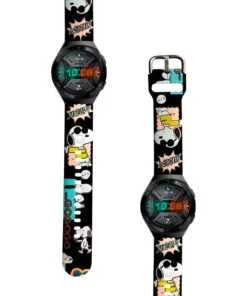 Correa Para Huawei GT2 E Snoopy Cool Negro