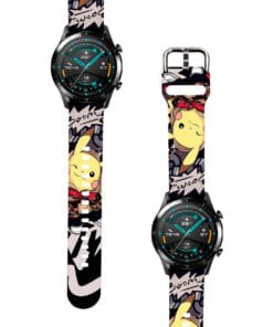 Correa Para Huawei GT2 46mm Pikachu Boom Negro