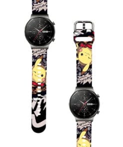 Correa Para Huawei GT2 Pro Pikachu Boom Negro