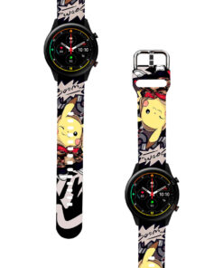 Correa Para Xiaomi Mi Watch Color Pikachu Boom Negro