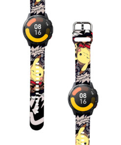 Correa Para Xiaomi Watch S1 Active Pikachu Boom Negro