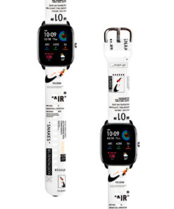 Correa Para Amazfit GTS 4 Mini Nike Air Blanco
