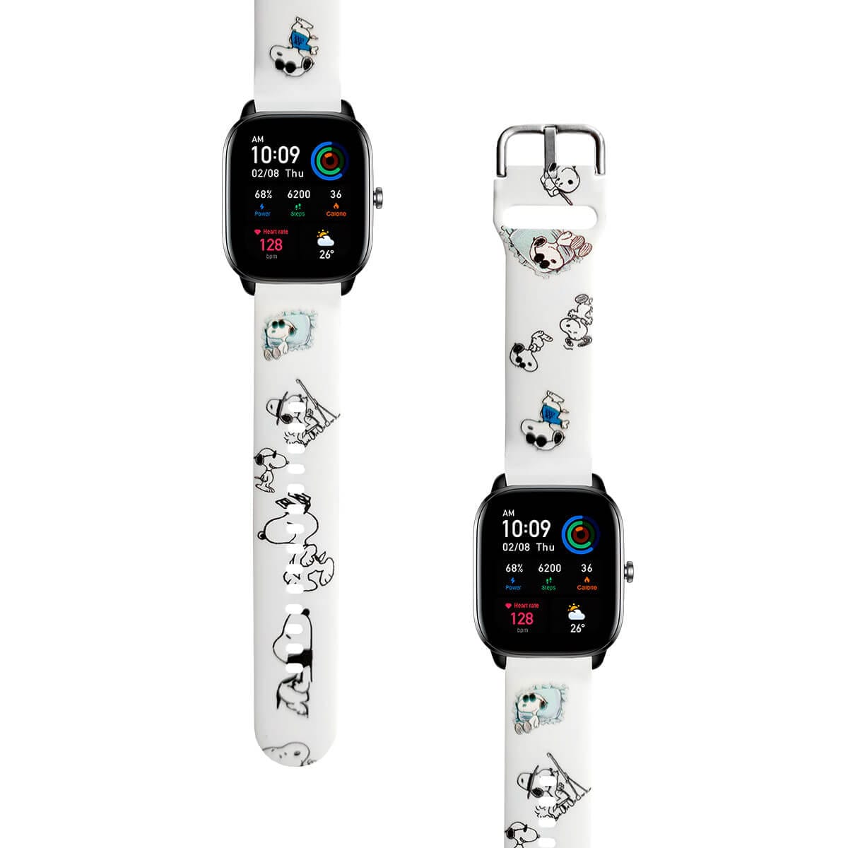 Correa Para Amazfit GTS 4 Mini Snoopy Blanco - Ardav Perú