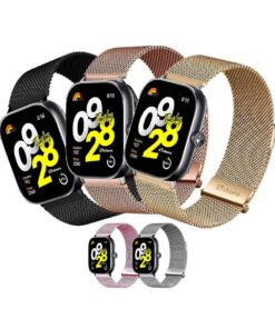 Correa de Metal Para Redmi Watch 4 Tipo Malla Magnética