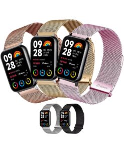 Correa de Metal Para Xiaomi Smartband 8 Pro Tipo Malla Magnética
