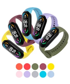 Correa Xiaomi Mi Band 5 y 6 Con Marco Negro colores